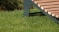 Preview: Wellenliege Sonja XXL 150cm breit Anthrazitgrau Waldsofa Sonnenliege Gartenliege auch für die ganz großen Leute