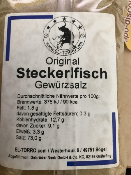 Original Steckerlfisch Gewürzsalz 500g von EL-TORRO.com